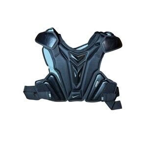 Nike Vapor LT Lacrosse Shoulder Pads Gray/Black LAX Chest Protector Youth Large